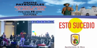 Las Patronales de Santiago Apóstol el mayor fue realizada esta noche y dedicada a Moca