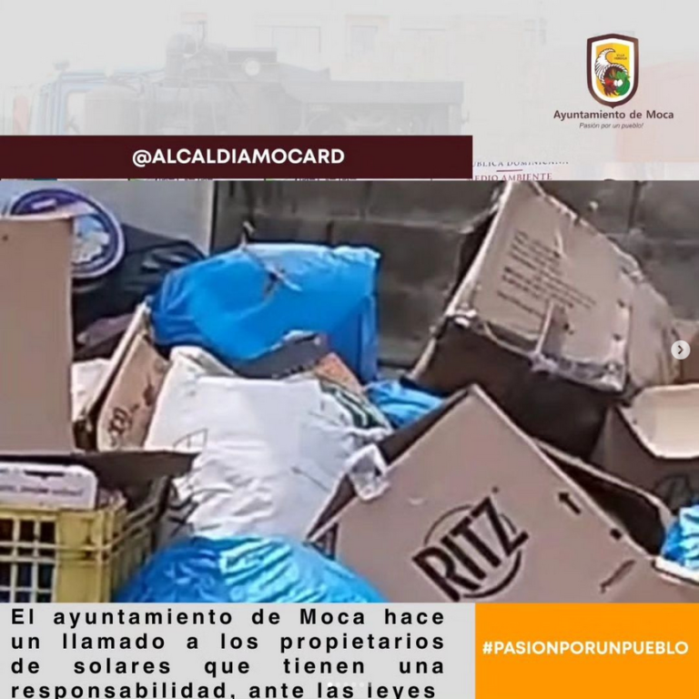 El ayuntamiento de Moca hace un llamado a los propietarios de solares que tienen una responsabilidad, ante las leyes vigentes