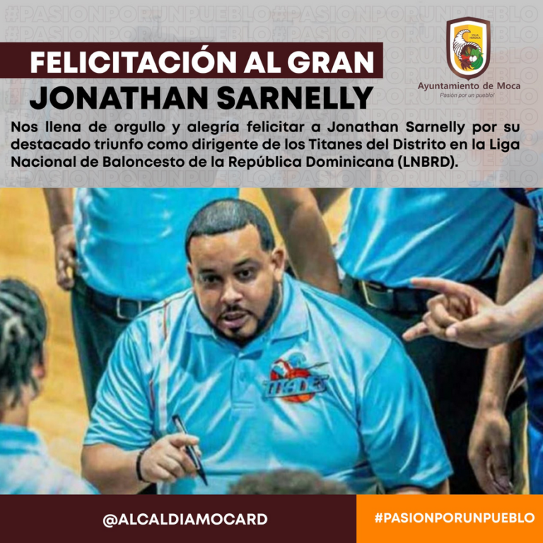Felicitación y Reconocimiento al gran Jonathan Sarnelly