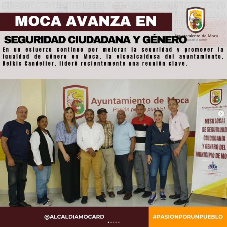 Moca Avanza en Seguridad Ciudadana y Género con Reunión de Coordinación