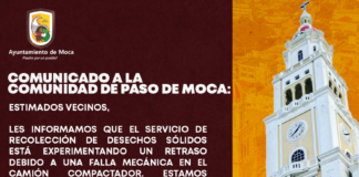COMUNICADO A LA COMUNIDAD DE PASO DE MOCA