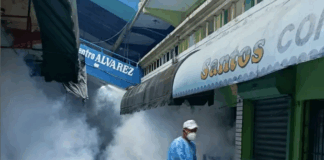 Ayuntamiento de Moca y Salud Pública refuerzan fumigación en el Mercado Nuevo